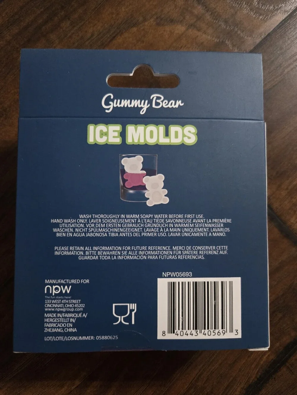 Silicone Gummy Bear Shaped Ice Mold